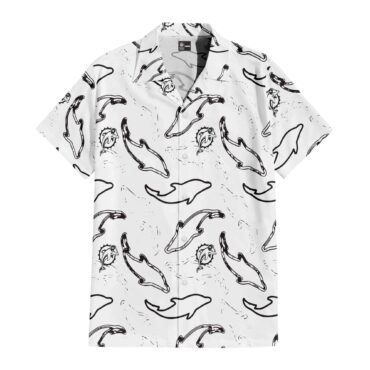 Miami Dolphins White Sea Hawaiian Shirt