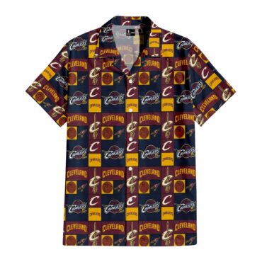 Cleveland Cavaliers Crowned Court Hawaiian Shirt