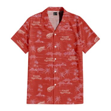 Detroit Red Wings Island Breeze Hawaiian Shirt