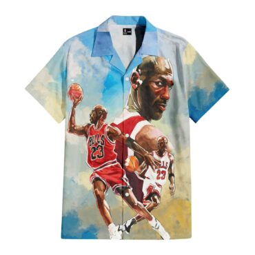 Michael Jordan Chicago Bulls Airborne Legend Hawaiian Shirt
