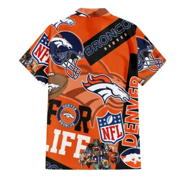 Denver Broncos For Life Hawaiian Shirt