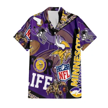 Minnesota Vikings For Life Hawaiian Shirt