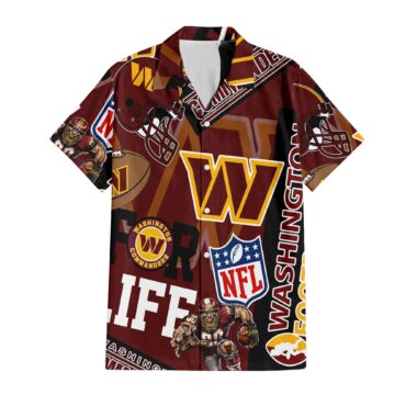 Washington Commanders For Life Hawaiian Shirt