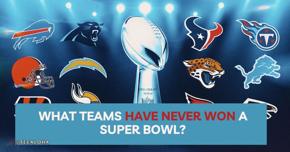 What Teams Have Never Won A Super Bowl - TeeAloha